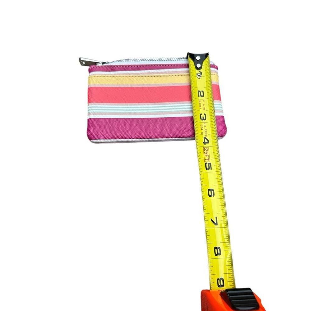 Colorful Striped Women's Card Wallet Key Chain EUC - Picture 6 of 7